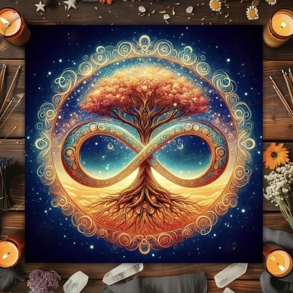 NEW Tree Of Life Moon Phases Altar Cloth